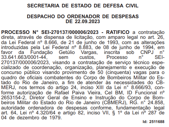 Concurso CBMERJ Banca Definida 50 Vagas Nova Concursos