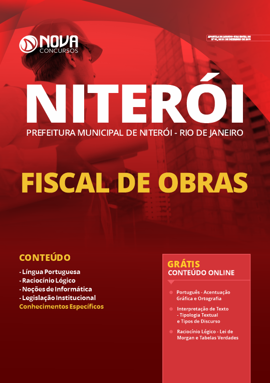 Apostila Prefeitura de Niterói RJ PDF Fiscal de Obras