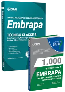 Combo EMBRAPA - Técnico Classe B - Área: Suprimento, Manutenção e Serviços – Subárea: Ativos Patrimoniais e Imobiliários