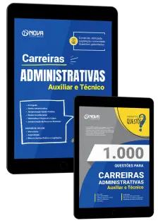 Combo Digital Carreiras Administrativas - Auxiliar e Técnico 2 em 1