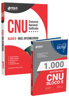 Combo Impresso CNU - Bloco 8 - Nível Intermediário + 1.000 Questões