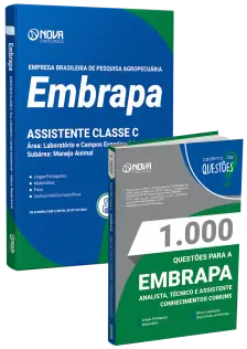 Combo EMBRAPA - Assistente Classe C – Área: Laboratório e Campos Experienciais – Subárea: Manejo Animal