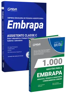 Combo EMBRAPA - Assistente Classe C - Área: Laboratório e Campos Experienciais – Subárea: Laboratório