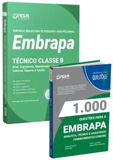 Combo EMBRAPA - Técnico Classe B - Área: Suprimento, Manutenção e Serviços – Subárea: Suporte à Gestão