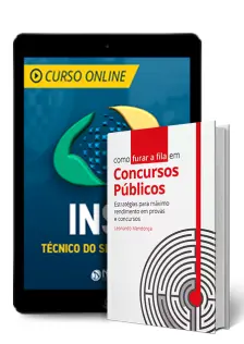 Combo Curso INSS Técnico + Livro Como Furar a Fila em Concursos Públicos