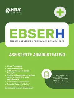 Apostila EBSERH em PDF 2024 - Assistente Administrativo