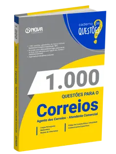 Livro 1.000 Questões Gabaritadas para o CORREIOS - Agente dos Correios - Atendente Comercial