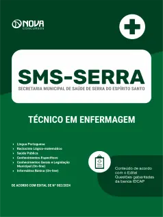 Apostila SMS SERRA - ES em PDF 2024 - Técnico em Enfermagem