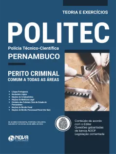 Apostila POLITEC - PE em PDF 2024 - Perito Criminal (Conhecimentos Gerais)