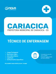 Apostila Prefeitura de Cariacica - ES 2024 - Técnico de Enfermagem