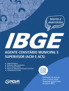 Apostila IBGE em PDF 2025 - Agente Censitário Municipal (ACM) e Agente Censitário Supervisor (ACS)