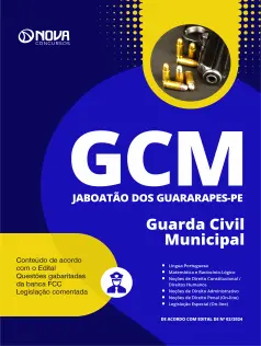 Apostila Prefeitura de Jaboatão dos Guararapes - PE em PDF 2024 - Guarda Civil Municipal