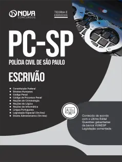 Apostila PC-SP em PDF 2024 - Escrivão