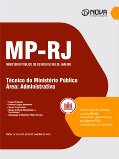 Apostila MP-RJ em PDF - Técnico do Ministério Público - Área: Administrativa