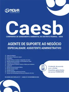 Apostila CAESB em PDF - Agente de Suporte ao Negócio - Especialidade: Assistente Administrativo