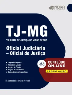 Apostila TJ-MG em PDF - Oficial Judiciário - Oficial de Justiça