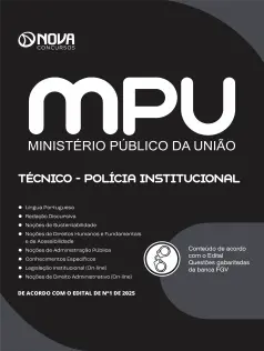 Apostila MPU em PDF - Técnico do MPU - Polícia Institucional