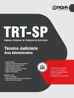 Apostila TRT2 em PDF 2024 - Técnico Judiciário - Área Administrativa