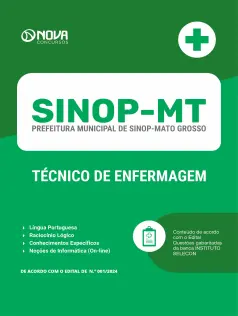 Apostila Prefeitura de Sinop - MT em PDF 2025 - Técnico de Enfermagem