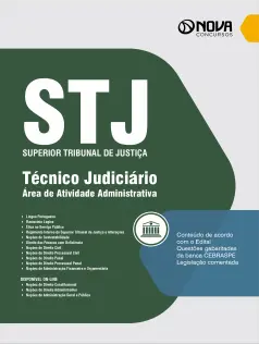 Apostila STJ em PDF 2024 - Técnico Judiciário - Área de Atividade Administrativa