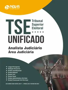 Apostila TSE Unificado em PDF 2024 Analista Judiciário - Área: Judiciária
