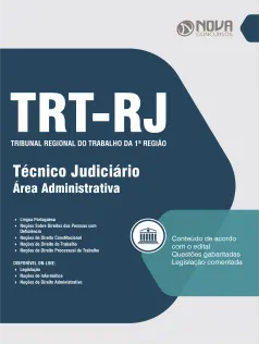 Apostila TRT-RJ em PDF 2024 - Técnico Judiciário - Área: Administrativa