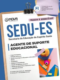 Apostila SEDU-ES em PDF 2024 - Agente de Suporte Educacional