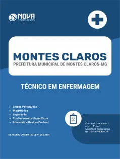 Apostila Prefeitura de Montes Claros - MG 2024 - Técnico em Enfermagem