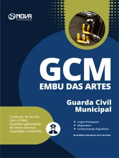 Apostila Prefeitura de Embu das Artes - SP em PDF 2024 - Guarda Municipal