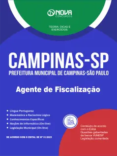 Apostila Prefeitura de Campinas - SP em PDF - Agente de Fiscalização