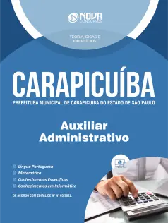 Apostila Prefeitura de Carapicuíba - SP - Auxiliar Administrativo