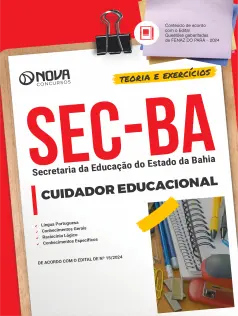 Apostila SEC-BA em PDF 2024 - Cuidador Educacional