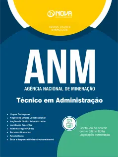 Apostila ANM em PDF 2025 - Técnico Administrativo