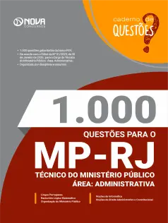 1.000 Questões Gabaritadas para o MP-RJ - Técnico do Ministério Público - Área: Administrativa em PDF