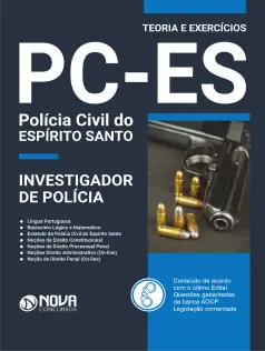 Apostila PC-ES em PDF 2024 - Investigador de Polícia
