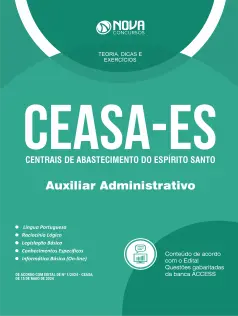 Apostila CEASA-ES em PDF 2024 - Auxiliar Administrativo