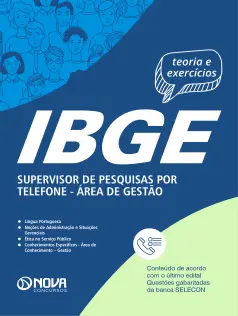 Apostila IBGE em PDF 2024 - Supervisor de Pesquisas por Telefone