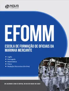 Apostila EFOMM em PDF 2024 - Escola de Formação de Oficiais da Marinha Mercante