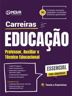 Apostila Carreiras de Educação em PDF - Professor, Auxiliar e Técnico Educacional