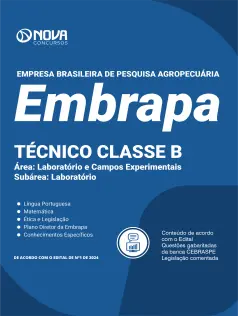 Apostila EMBRAPA 2024 - Técnico Classe B - Área: Laboratório e Campos Experimentais – Subárea: Laboratório