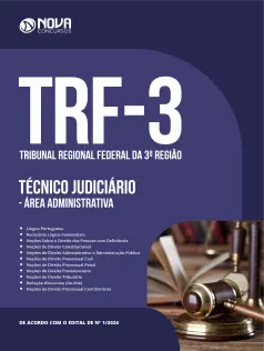 Apostila TRF 3 em PDF 2024 - Técnico Judiciário - Área Administrativa
