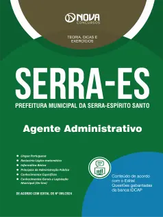 Apostila Prefeitura de Serra - ES em PDF 2024 - Agente Administrativo