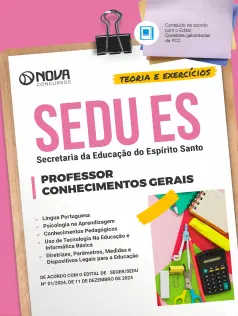 Apostila SEDU-ES 2025 - Professor - Conhecimentos Gerais