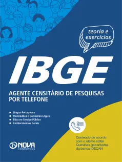 Apostila IBGE em PDF 2025 - Agente Censitário de Pesquisas por Telefone