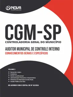 Apostila CGM-SP em PDF 2024 - Auditor Municipal de Controle Interno: Conhecimentos Gerais e Específicos