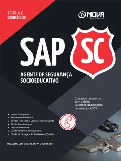 Apostila SAP-SC em PDF 2024 - Agente de Segurança Socioeducativo