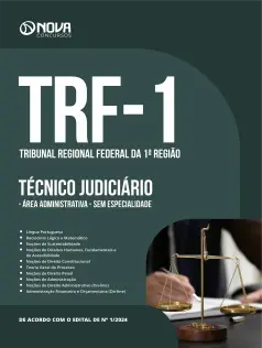 Apostila TRF-1 em PDF 2024 - Técnico Judiciário - Área Administrativa - Sem Especialidade