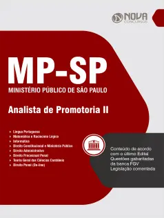 Apostila MP-SP em PDF 2024 - Analista de Promotoria II