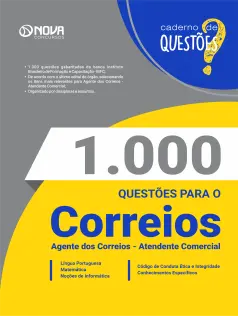 1.000 Questões Gabaritadas para o CORREIOS - Agente dos Correios - Atendente Comercial em PDF