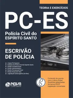 Apostila PC-ES em PDF 2024 - Escrivão de Polícia